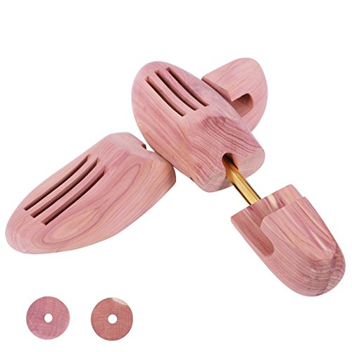Bewishome men s cedar shoe tree shaper wood fresh adjus…