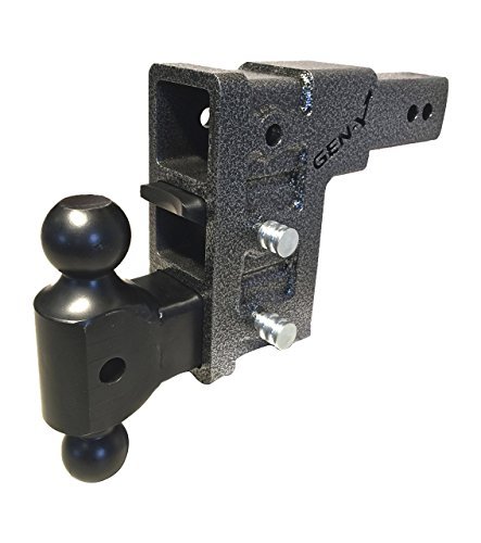 Drop Hitch GH-623 2.5" class V Pintle Adjustable Ball mount, 2-1/2", 21,000 Lb 3-receiver,drop Hitch Class 5, 3" Dual Receiver Hitch,drop/raise 6",multi Use,adjustable Hitch,ball Mount Hitch,"fits on 2-1/2" Truck/vehicle Hitch Receiver"