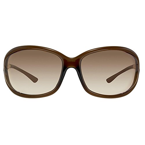 Tom Ford Jennifer FT0008 Sunglasses-692 Dark Brown (Gradient Brown Lens)-61mm