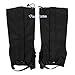 OUTAD Waterproof Outdoor Hiking Walking Climbing Hunting Snow Legging Gaiters(1 Pair) (Black, L: 16.9