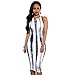 Start 2016 Women Sexy White Sleeveless Bodycon Evening Party Dresses (US=10)