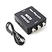 New Wayzon HDMI to RCA Composite AV+ Audio Toslink Spdif Coax Mini Converter for TV/PC/PS3/Blue-Ray DVD 1080P(Black)