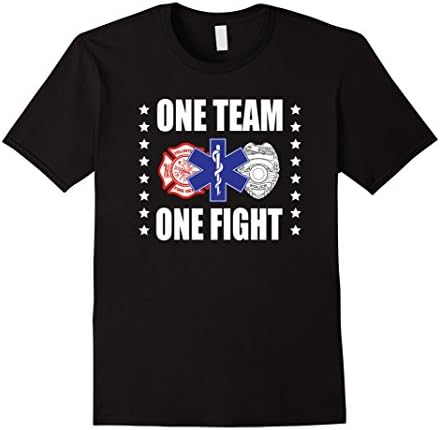 Men's One Team One Fight - Pride Saying Shirt XL Black
