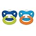 NUK Juicy Puller Silicone Pacifier in Blue/Blue, 6-18 Months