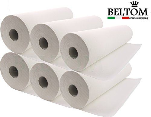 6 X Paper Roll 80 Meters For Bed Massage Couch Table Beauty Salon