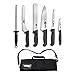Victorinox Forschner 7 Pc Fibrox Deluxe Culinary Knife Roll Set,Black primary