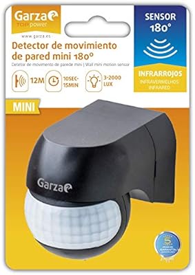 Garza Power - Detector de Movimiento Infrarrojos Mini de Pared ...