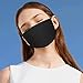 KISSBUTY 2 Pack Unisex Mouth Mask Anti Dust Face Mouth Mask, Black Cotton Face Mask for Cycling Camping Travel (2)