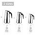 Zeroomade Stovetop Espresso Moka Pot 4-Cup Stainless Steel Mocha Espresso Cappuccino and Latte single-origin pour Percolator Coffee Maker Pot 200ML 6.76 oz