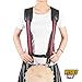 Djembe Strap Djembe Harness Professional Adjustable Hand Drum Strap,Red & Dark Blue