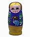 Purple Set of 5 Cutie Nesting Dolls Matryoshka Madness Russian Doll