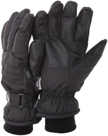 FLOSO Mens Padded Thermal Gloves With Palm Grip (3M 40g)