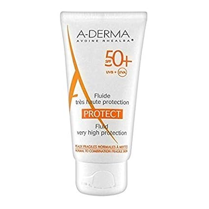 A-Derma Sunscreen Protect Fluid Very High Protection SPF 50, 40ML