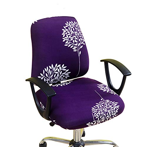 Office Computer Chair Cover Printing Rotating Armchair Cover Slipcover (G)