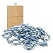 Wobe 50Pack of Eye Screws 1-5/8 Inch Eye Shape Thread Self-Tapping Hanging Hooks Eyebolt Ring (1-5/8