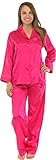 PajamaMania Women's Satin Longsleeve Lounger Pajama