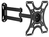 Mount-It! TV Wall Mount Bracket with Full Motion Arm Fits 13-42" Flat Screen TVs VESA 75, 100, 200, 55lb Weight Capacity WITH 15" EXTENSION