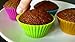 sirikonkappuke-kiraina-ke-ki Mold – lunaoo 24 Nonstick Baking Muffin Cups Heat Resistant Reusable – Make Nice and Cute Cupcakes For Party – BPA Free, FDA Approved