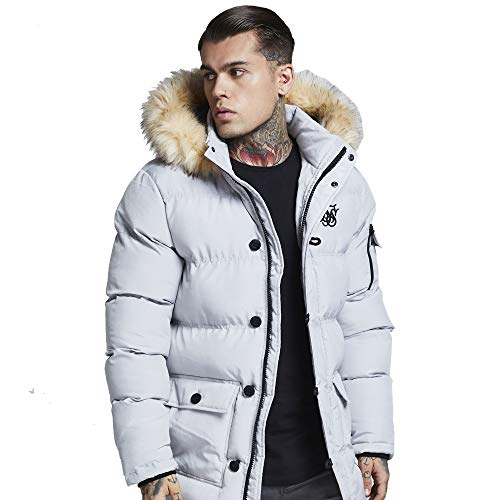 silk silk puff parka