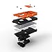 Zizo BOLT Series compatible with iPhone 6 Plus Case Military Grade Drop Tested Tempered Glass Screen Protector Holster iPhone 6S Plus ORANGE BLACK