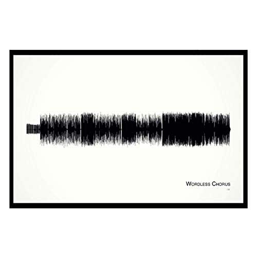 Amazon.com Wordless Chorus 11x17 Framed Soundwave print Handmade
