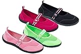 Brand New Women's Slip-On Water Shoes With Velcro Strap Available In 4 Colors
