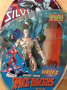 Silver Surfer Molten Lava Action Figure Cosmic powers space racer