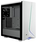 CORSAIR CARBIDE SPEC-06 RGB Mid-Tower Gaming Case, Tempered Glass- White