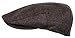 Men's Classic Newsboy Cap, Flat Ivy Hat, Snap Brim Herringbone Tweed Cap