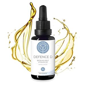 Defence D 1000IU | Premium Bioavailable Vitamin D3 | High Strength Vegetarian Oil | Immune Support | 30ml (800 Servings)