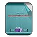 Prefer Green Digital Kitchen Scale Multifunction Food Scale, Stainless Steel, Silver, 11lb/5kg (Batteries Included)