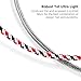 DUKABEL Headphone Splitter, 3.5mm Splitter Cable for Headset [Fine Braided & Gold Plated] Stereo Audio Y Cable AUX Splitter - Compatible for iOS, Android, Smartphones, Tablets & More - (0.85ft/26cm)