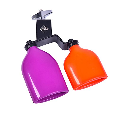 Drum Percussion Cowbell Double Mounted Bell Two-colors - Thumbnail 4