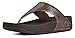 FitFlop Women's Lulu Shimmersuede Flip Flop, Bronze, 8 M US