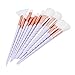 Elephant Xu10Pcs Unicorn Design Handle Shape Makeup Brushes Tools Set White Hair Synthetic Foundation Brush Eyeshadow Blusher with Diamond Bag