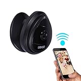 Mini Wireless Camera, UOKOO Home WiFi IP Security Surveillance Camera System with Motion Email Alert Black