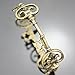 Q&Q Fashion Retro Gold Plated Victorian Vintage Skeleton Key Heart Cross Bridal Steampunk Cuff Bracelet Bangle