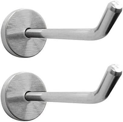 LONKER   Stainless Steel Wall-Mount Robe Hook Coat Hook Towel Wall Hook, Brushed Nickel, Fit for Bedroom,Living Room, Bathroom and Fitting Room, Office and Garage Storage (100mm)