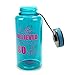 Motivational bottle 34oz Fitness Workout Sports Water Bottle with Unique Timeline | Measurements | Goal Marked Times For Measuring Your Daily Water Intake, BPA Free Non-toxic Tritan (aqua)
