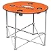 NFL Logo Brands Denver Broncos Collapsible Round Table with 4 Cup Holders and Carry Bag, Team Color