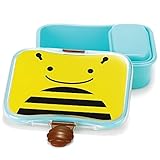 Skip Hop Baby Zoo Little Kid and Toddler Mealtime Lunch Kit Feeding Set, Multi, Brooklyn Bee