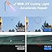 DIY Windshield Repair Kit, with UV Curing Light, Quick Fix, Car Glass Repair Tool Set for Half-Moon Cracks and The Combination Cracks