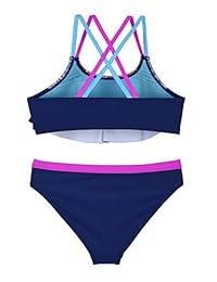 Firpearl traje de baño floral de dos piezas para niña