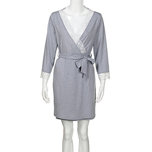 Rambling 2018 New Maternity Nursing Nightgown Pregnant Sleepwear Gown Maternity Hospital Nightdress - Thumbnail 6