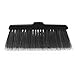 Fuller Brush Black Kitchen Broom – Heavy Duty Floor Sweeper with Fine Bristles & Adjustable Steel Handle - Dust Sweeping for Home or Office Wood, Laminate, Linoleum and Tile Floors (Broom Complete)