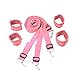 VIOLET JEWELLERY BDSM Bondage Wrist Thigh Leg Restraint System Hand & Ankle Cuff Bed Restraints Kit With Eye Mask