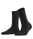 Falke Women's Soft Merino Wool-Cotton Socks,Black,37-38 (6.5-7.5 US)