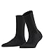 Falke Women's Soft Merino Wool-Cotton Socks, Black, 37-38 (6.5-7.5 US)