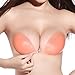 UZZO Womens Ladies Invisible Silicone Self Adhesive Push Up Nude Bra Backless Strapless Bra Nipple Cover Bra Insert Pad Cleavage Enhancer Enhancement Bikini Swimwear Swimsuit Pads (B Cup)