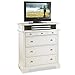 Home Styles Naples TV Media Chest with Drawer, White